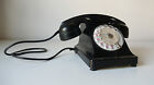 TELEPHONE ERICSSON VINTAGE EN BAKELITE NOIR ANNÉES 50 DESIGN MADE IN FRANCE 1950