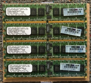 HP 345113-051 4GB (4x 1GB) DDR2 PC2-3200 ECC Server RAM - Picture 1 of 2