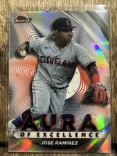 2022 Topps Finest Jose Ramirez Aura of Excellence  Refractor #AE-JR Guardians⚡️
