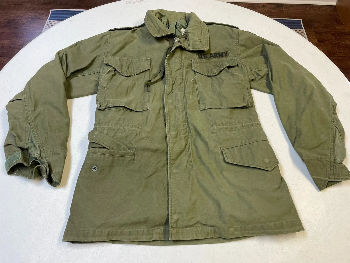 US Army M65 Hooded Field Jacket Regular X-Small Vietnam Era DSA100