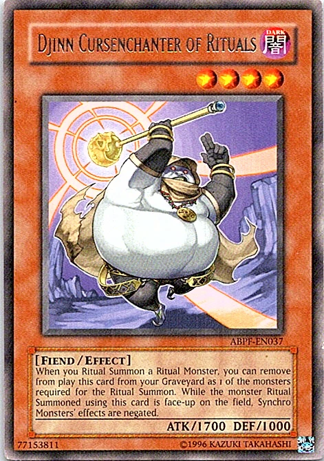 Djinn Cursenchanter Of Rituals ABPF-EN037 Yu-Gi-Oh! Card Light Play Unlimited  - Image 1 of 1
