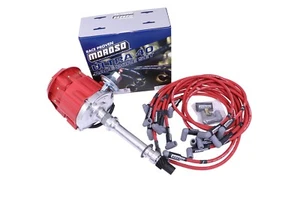 SBC Chevy 350 HEI Distribuidor y Moroso Plug Wires Ultra 40 90 grados Extremos - Imagen 1 de 1