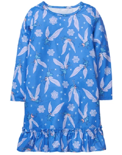 Gymboree Blue Snowflake Fairies Knit Nightgown Girl Size 5-6 Sleepwear Gymmies - Image 1 of 1