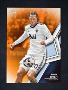 2018 Topps MLS Major League Soccer Orange #10 Brek Shea /25