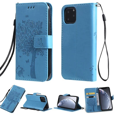 Case for iPhone 11 Pro 12 13 11 8 7 Embossing PU Leather Flip Wallet Case Cover - Image 1 of 4