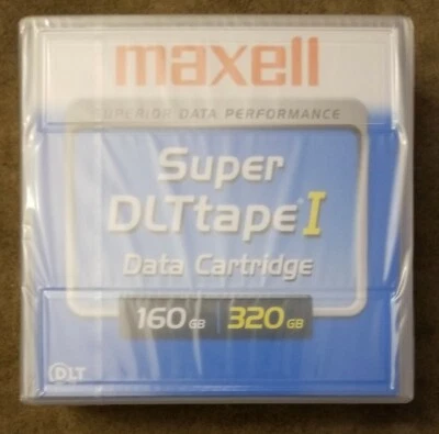 1 New Sealed Maxell 1/2" Super DLT tape I 160GB 320GB Data Cartridge - Image 1 of 2