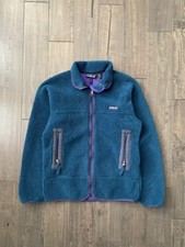 Vintage Patagonia P.E.F Classic Retro-X Jacket  Teal/Purple Small Full ZipFleece