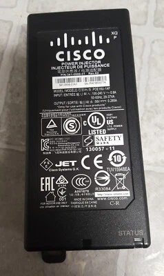Inyector de alimentación Cisco POE16U-1AF 341-0556-01 Rev.A0 56V~0.285A  Foto 1 de 4
