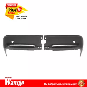Steel Rear Bumper Ends For Ford F150 2009-2014 Pair Set Left + Right Black - Picture 1 of 10