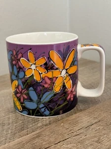 Maxwell & Williams Coffee Mug Floral Live Life Love Art Tangled Flowers Cup - Picture 1 of 8