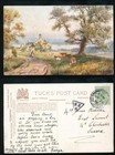 GB RAILWAY TPO 1908 SE6 TRIANGULAR from ISLE of WIGHT to CHICHESTER...TUCKS CARD