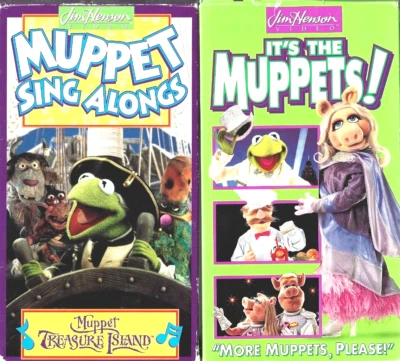 Vintage Muppet Sing-Alongs & More Muppets Please 2 vhs 1993 - Image 1 of 2