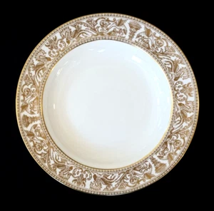 Beautiful Wedgwood Florentine Gold Large Rimmed Soup Bowl - Picture 1 of 3