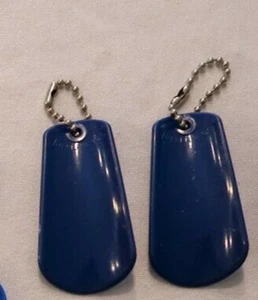 Set of 2 Tupperware Gadget Mini Key Ring Shoe Horn ~ Bold Blue New - Picture 1 of 1
