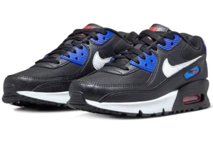 Nike GS Air Max 90 Next Nature Black/Racer Blue FV0369-001 h - Picture 1 of 7