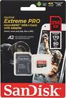SanDisk Extreme Pro 256 GB microSDXC Memory Card + SD Adapter