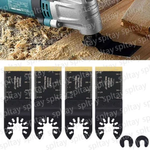 4tlg Sägeblatt Multifunktionswerkzeug Multitool Metall 34mm Sägeblätter Zubehör - Bild 1 von 20