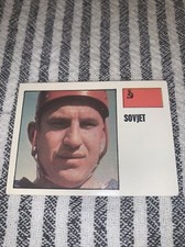 1970-71 Swedish Williams Forlags Hockey Sticker Jevgenij Misjakov USSR 327