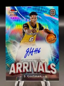 2022-23 Topps Finest OTE - Jazian Gortman /99 Arrivals Refractor Auto #FAA-JG - Picture 1 of 8