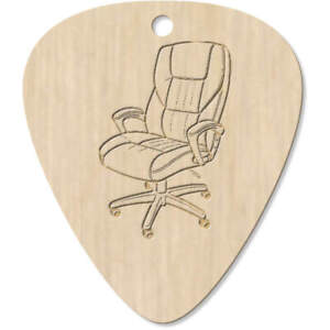7 x 'Office Chair' Guitar Picks / Pendants (GP00030484)