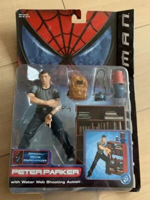 TOYBIZ Spider-Man Peter Parker con Water Web Shooting figura de acción - Imagen 1 de 3