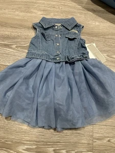 Vestido Calvin Klein para niño pequeño talla 2T azul nuevo con etiquetas - Imagen 1 de 2