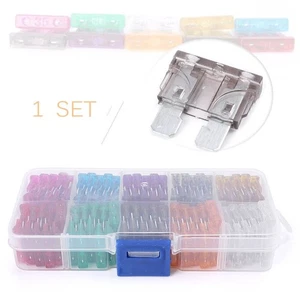 100X 2A-35A Blade Fuse Kit Assortment Auto Car Truck Motorcycle Fuses Kit+Box - Picture 1 of 10