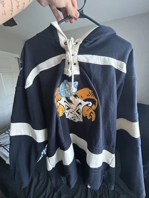 North Carolina Tar Heels UNC Vintage '47 "Hockey Jersey" Sudadera con Capucha Grande Foto 1 de 3