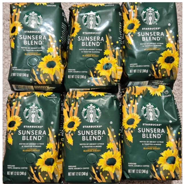 Starbucks Sunsera Mezcla Rubio Luz Tostado Café Molido, 12oz 6pk Stock Antiguo Foto 1 de 2