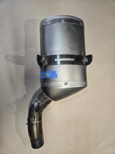 05-06 KAWASAKI NINJA ZX6R ZX636C AKROPOVIC EXHAUST PIPE MUFFLER #117 - Foto 1 di 9