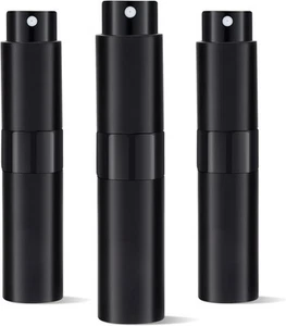 3Pcs 8ml Cologne Travel Bottle, Perfume Atomizer, Refillable black - Picture 1 of 7