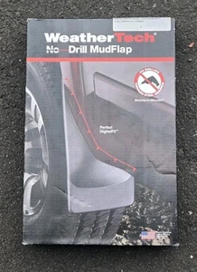 WeatherTech No Drill Rear Mudflaps 120036 Made in USA *NEW* - Picture 1 of 3