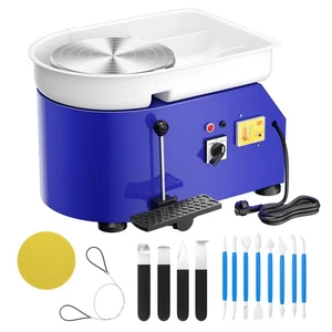 Electric Pottery Wheel Forming Machine Ceramic Machine w/ Foot Pedal 25CM 350W - Picture 1 of 16