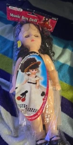 VINTAGE MUSIC BOX DOLL IN PACKAGE 13 IN - Picture 1 of 3