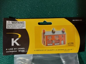 Edificio de estación de bomberos K-LINE BY LIONEL #6-21386 - Imagen 1 de 3