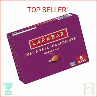 Tarta de cereza Larabar, barras de frutas y nueces veganas sin gluten, barras de 1,7 OZ, 8 quilates Foto 1 de 2