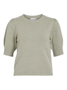 Vila Sleeve O-Neck Knit Top Viril Noos-Maglia a Maniche Lunghe a 2/4, Verde Olio - Imagen 1 de 7