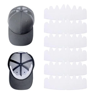 6 Pcs Baseball Caps Inserts Shapers Felt Reusable Hat Sweat Liner Filler - Picture 1 of 7