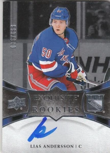 19/20 UD Ice Exquisite Collection Platinum Auto #R10 Lias Andersson Rangers/199 - Imagen 1 de 1