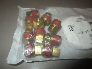10, New 3/8" VS Square Head Brass Plugs - Picture 1 of 2
