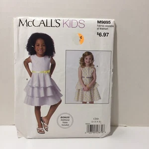 Vestido para niños McCall's 9895 talla 2-5 Cummberbund - Imagen 1 de 3