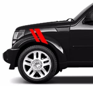 2"&3" Fender Hash Bar Marks vinyl RACING STRIPES Sport Decal (Fits NITRO) - Foto 1 di 27