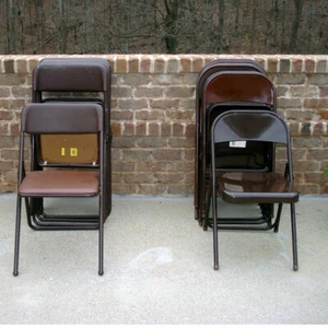 Furniture - Folding Vinyl Padded Chairs by Cosco Inc and Virco - Picture 1 of 3
