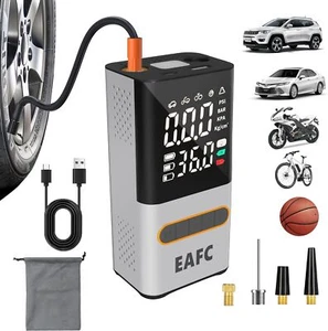 Bomba de aire eléctrica con presión digital inflador de neumáticos EAFC - Imagen 1 de 7