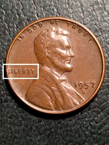 US. Error Cent 1957 D Cover