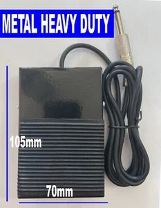 1 x Black metal Tattoo Foot switch Foot pedal for power supply footswtich - Picture 1 of 3