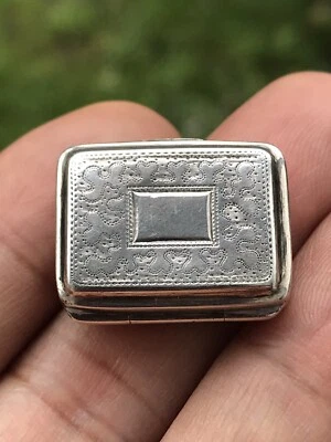 Antigua vinagreta de plata de 1820 de Jorge III de John Bettridge B'ham coleccionable Foto 1 de 4