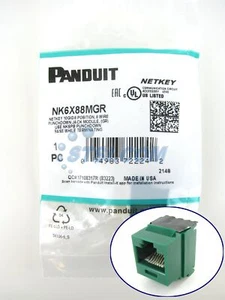 Panduit NK6X88MGR NetKey Cat6a Klinkenmodul, blau ~ STSI - Bild 1 von 5