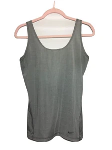 Nike Plunge Back Tank Top Damen Sport Fitness Training hinten offen Gr. M grau - Bild 1 von 6