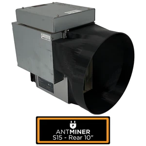 Antminer S15 T15 Rear + PSU to 10 Inch Fan Shroud Adapter Silencer Cooling - Picture 1 of 3